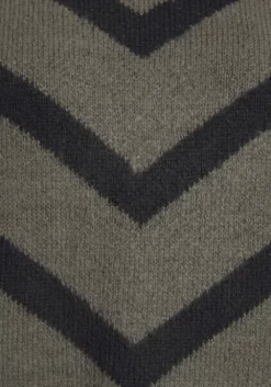 New LASCANA Strickpullover Khaki-Schwarz