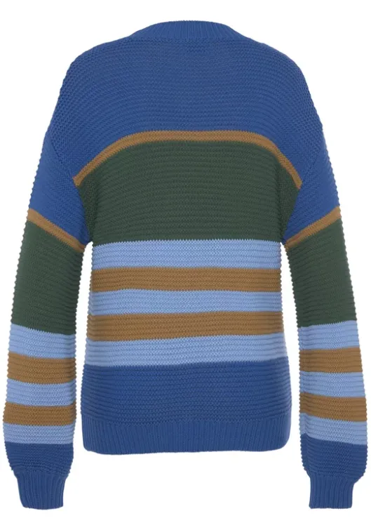 Online LASCANA Strickpullover Blau Gestreift