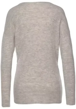 Online LASCANA Strickpullover Beige-Meliert
