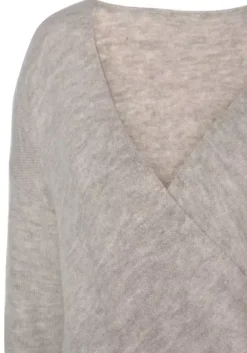 Online LASCANA Strickpullover Beige-Meliert