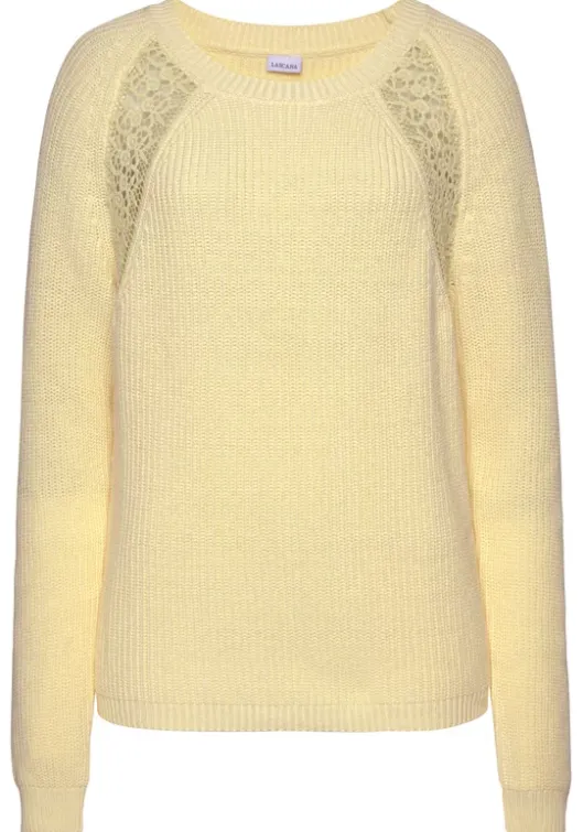 Online LASCANA Strickpullover Sonnengelb