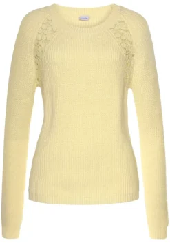 Online LASCANA Strickpullover Sonnengelb