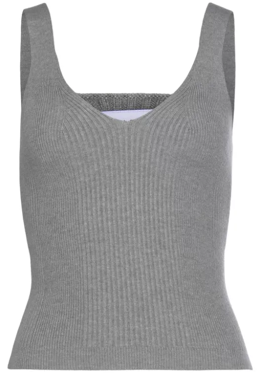 LASCANA Stricktop Grau-Meliert