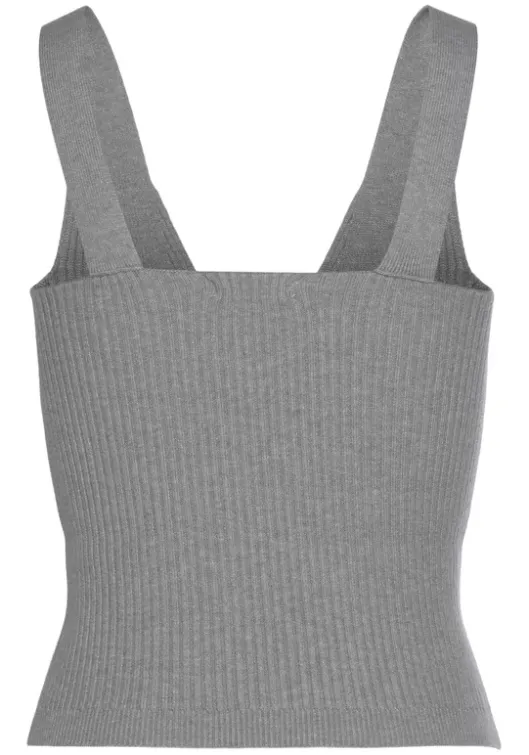 LASCANA Stricktop Grau-Meliert