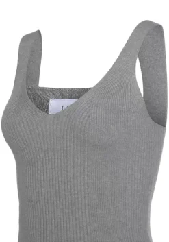 LASCANA Stricktop Grau-Meliert