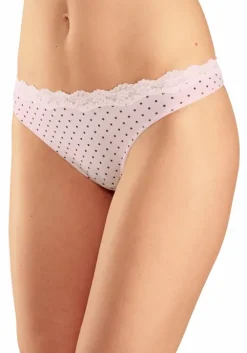 Clearance LASCANA String Rosa-Uni, Gepunktet-Gestreift, Gestreift