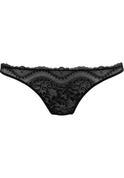 New petite fleur gold String Schwarz