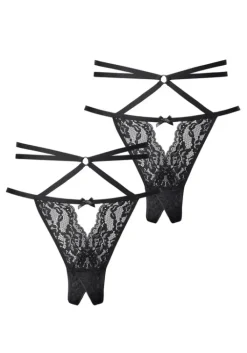 Online petite fleur gold String-Ouvert 2Xschwarz