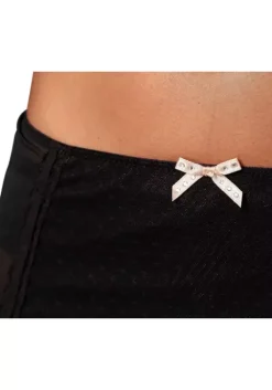 New petite fleur gold Stringrock Schwarz