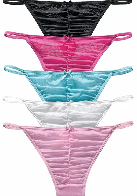 Vivance Stringtanga Pink, Weis, Turkis, Rosa, Schwarz