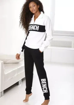 Hot Bench. Sweathose Schwarz-Weis