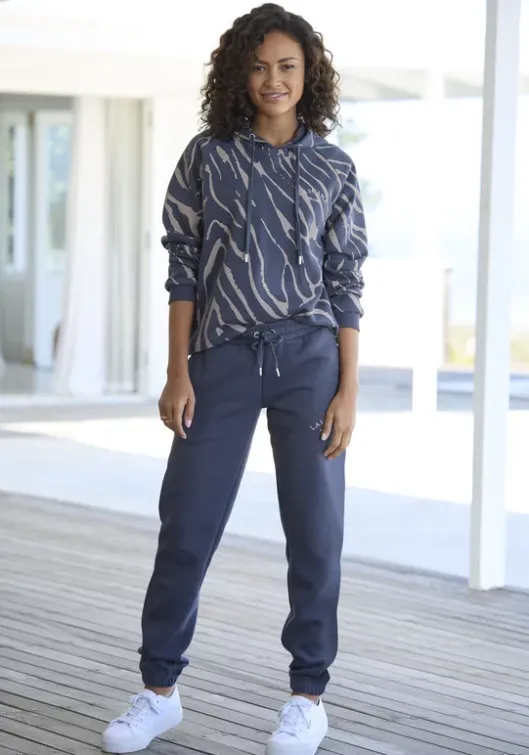 Online LASCANA Sweathose"-Loungehose-Relaxhose" Anthrazit