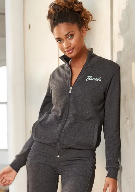 Clearance Bench. Sweatjacke Anthrazit-Melange