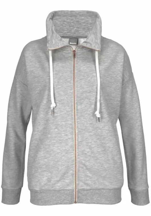 Best Bench. Sweatjacke Grau-Meliert