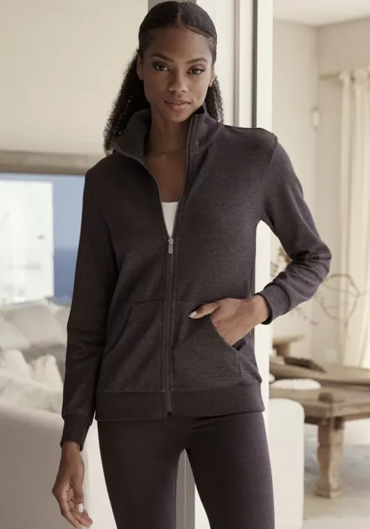 Bench. Sweatjacke"- Loungejacke" Anthrazit Meliert
