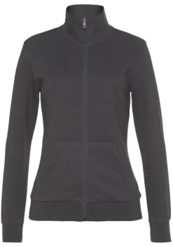 Bench. Sweatjacke"- Loungejacke" Anthrazit Meliert