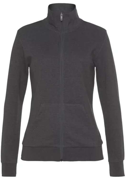 Bench. Sweatjacke"- Loungejacke" Anthrazit Meliert