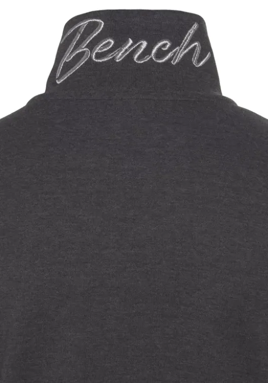 Bench. Sweatjacke"- Loungejacke" Anthrazit Meliert