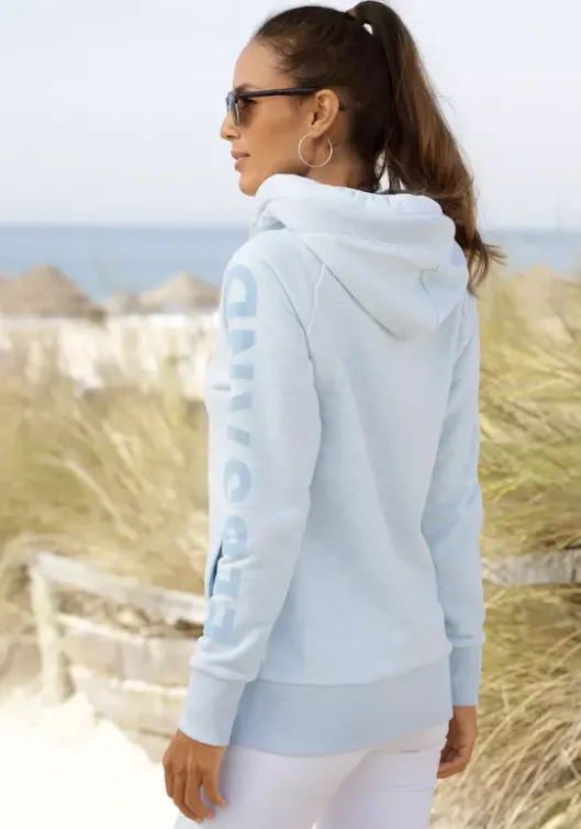 Sale Elbsand Sweatjacke"Kria" Hellblau Meliert