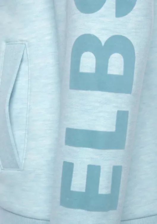 Sale Elbsand Sweatjacke"Kria" Hellblau Meliert