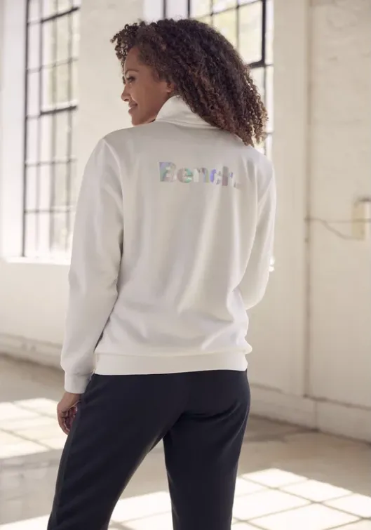 Discount Bench. Sweatjacke"-Loungejacke" Weis