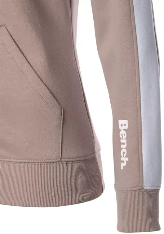 Online Bench. Sweatjacke"-Loungejacke" Beige-Weis