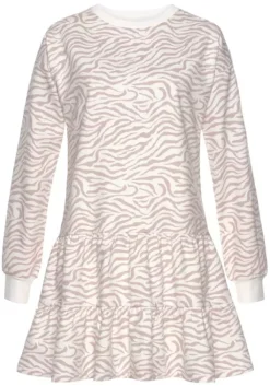 Outlet LASCANA Sweatkleid Nougat