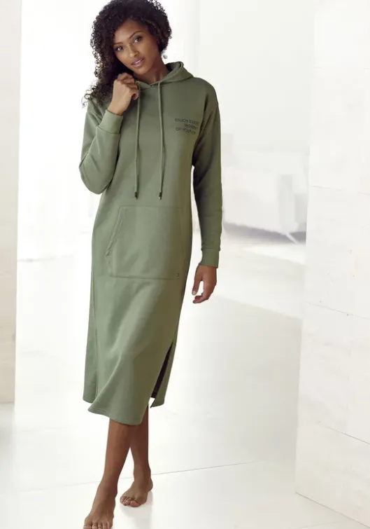 Sale Buffalo Sweatkleid Moosgrun