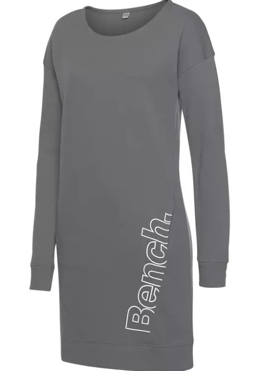 Online Bench. Sweatkleid Stone-Weis
