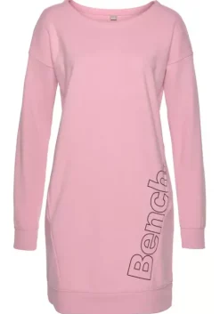 Best Bench. Sweatkleid Rosa-Schwarz