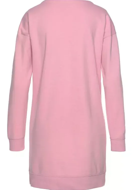 Best Bench. Sweatkleid Rosa-Schwarz