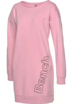 Best Bench. Sweatkleid Rosa-Schwarz