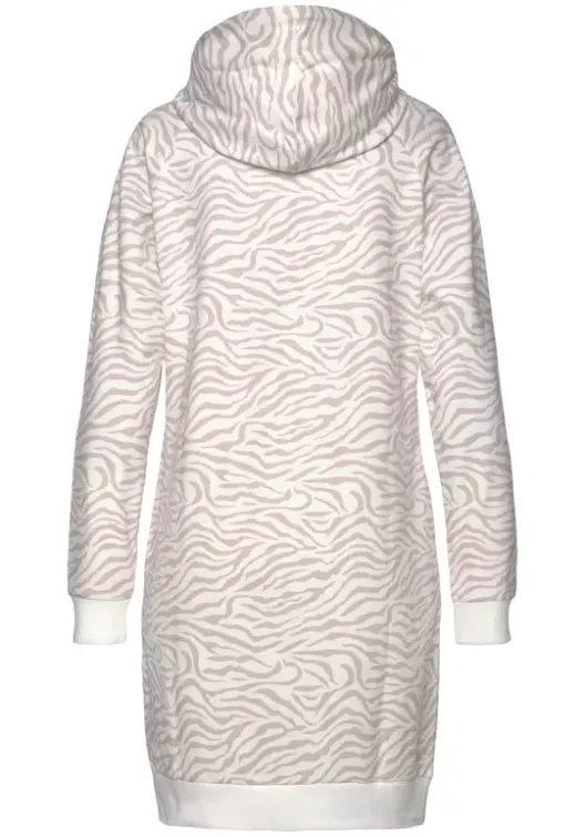 Outlet LASCANA Sweatkleid"Mit Kapuze" Nougat-Beige