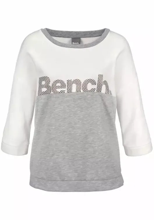 Clearance Bench. Sweatshirt Ecru-Grau-Meliert