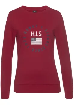 Sale H.I.S Sweatshirt Rot