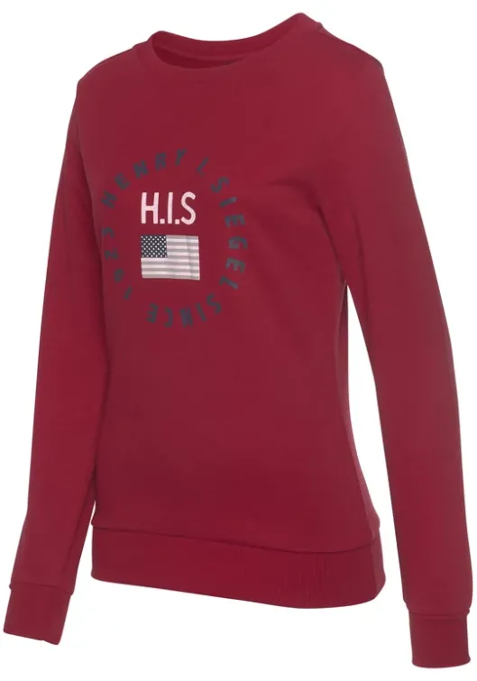 Sale H.I.S Sweatshirt Rot
