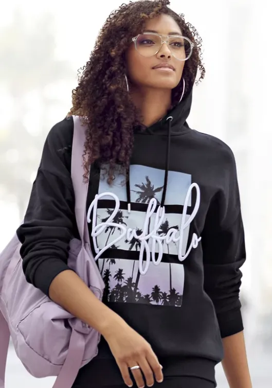 Best Buffalo Sweatshirt Schwarz