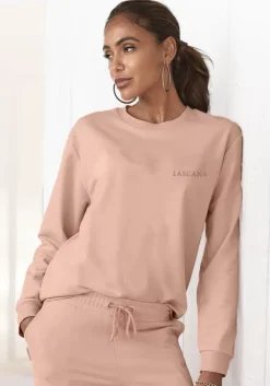 LASCANA Sweatshirt Apricot-Rosegoldfarben