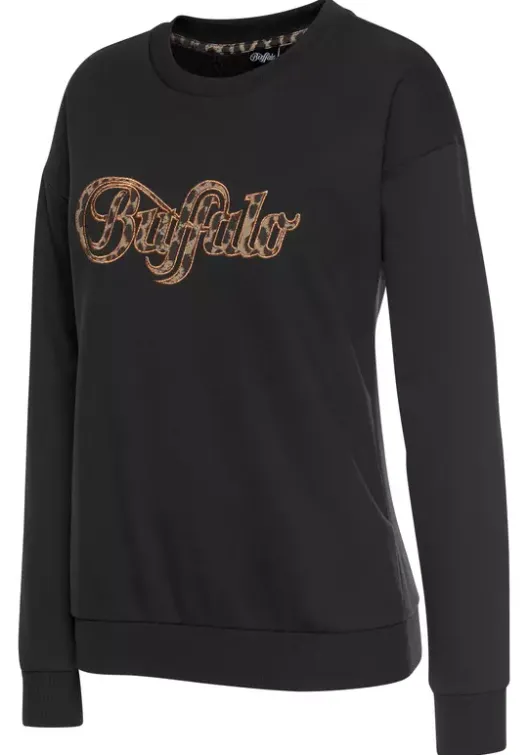 Clearance Buffalo Sweatshirt Schwarz