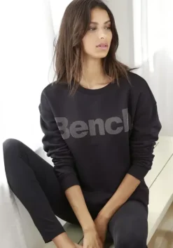 Hot Bench. Sweatshirt Schwarz-Taupe