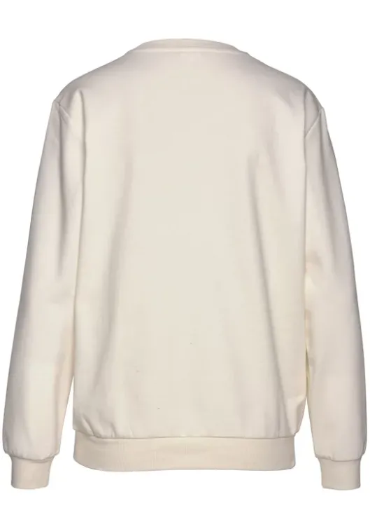 Online LASCANA Sweatshirt Hellbeige-Natur-Hellrosa