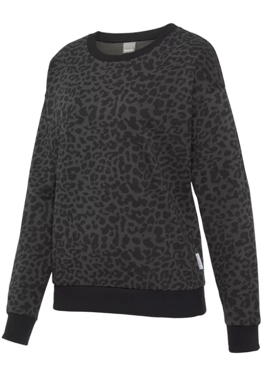 Clearance Bench. Sweatshirt"Animalprint" Grau-Schwarz-Leo