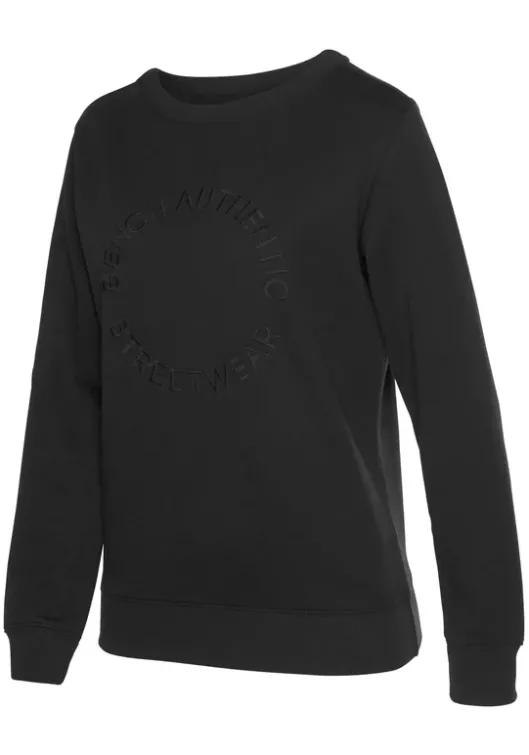 Bench. Sweatshirt"Mit Logostickerei" Schwarz
