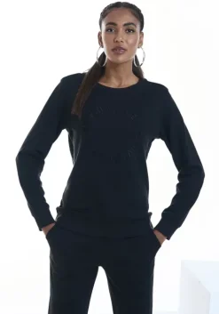 Outlet Sweatshirt"Mit Logostickerei" Homewear-Oberteile