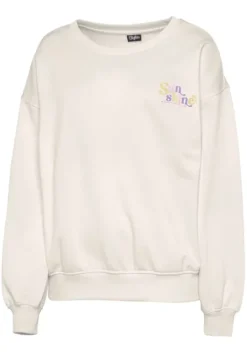 Sweatshirt"Mit Rippbundchen" Homewear-Oberteile