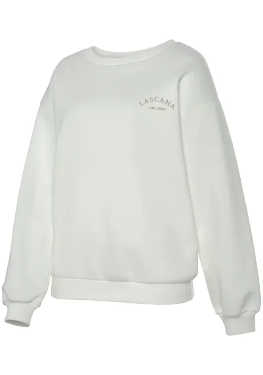 Outlet LASCANA Sweatshirt"-Pullover" Creme