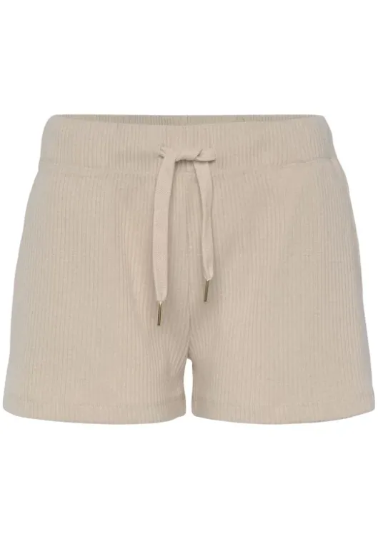Outlet s.Oliver Sweatshorts"- Kurze Hose Aus Ripp-Qualitat" Creme