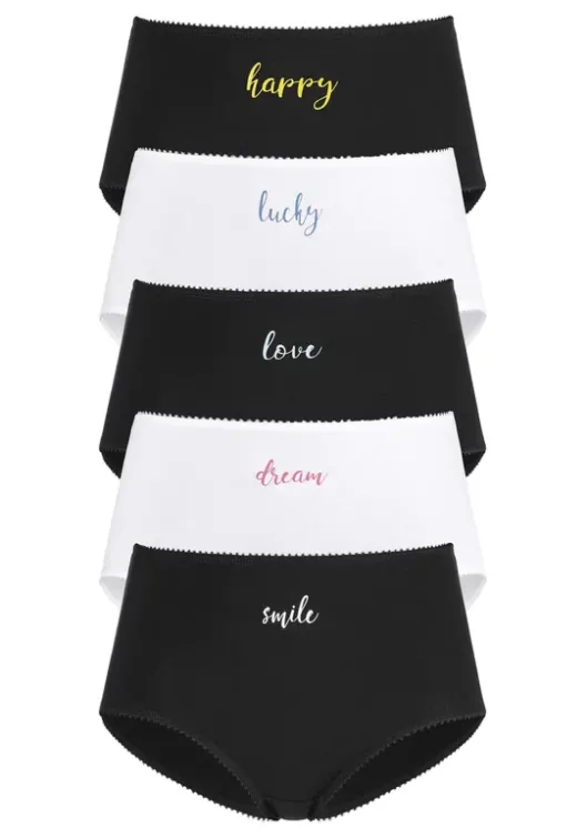 Sale Vivance Taillenslip Schwarz, Weis