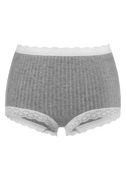 Online LASCANA Taillenslip Grau-Meliert, Creme