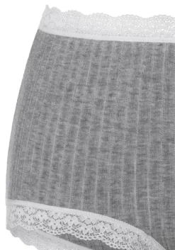 Online LASCANA Taillenslip Grau-Meliert, Creme